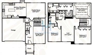 Photos of the Birchwood model in the West Point Gardens subdivision in Elgin, IL