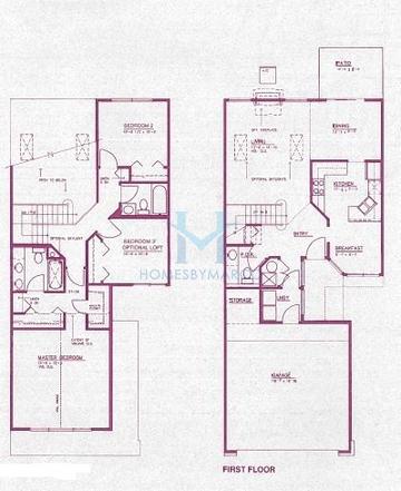 Photos of the Dorsay model in the Frenchmans Cove subdivision in Arlington Heights, IL