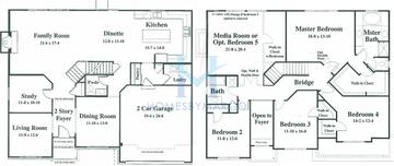 Photos of the Sussex model in the Gates Creek West subdivision in Oswego, IL