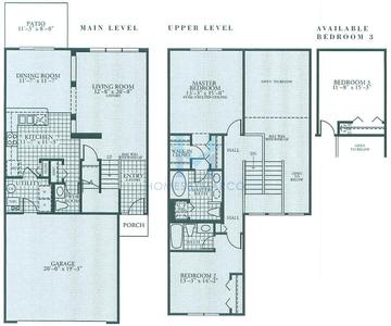 Photos of the Sutton model in the Fields of Cambridge subdivision in Waukegan, IL