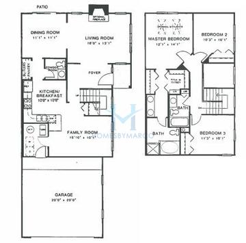 Photos of the Benton model in the Cobblers Crossing subdivision in Elgin, IL