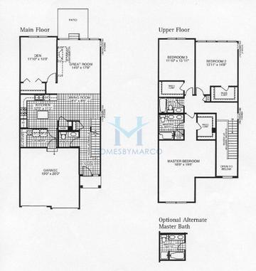 Photos of the Cypress model in the Deerbrook Place subdivision in Aurora, IL