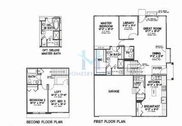Photos of the Braeburn model in the Creekside Villas subdivision in Algonquin, IL