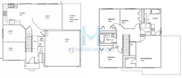 Photos of the Oakton model in the Clublands subdivision in Plainfield, IL