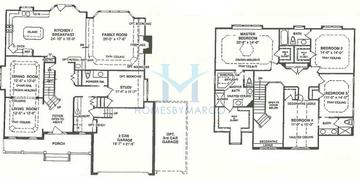 Photos of the Hemingway model in the Century Trace subdivision in Plainfield, IL