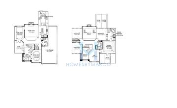 Photos of the Briarstone model in the Thornwood subdivision in South Elgin, IL