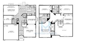 Photos of the Endicott model in the Symphony Meadows subdivision in Volo, IL
