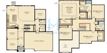 Weston model in Talamore, Huntley, IL, built by Ryland Homes