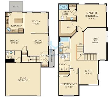 Linden model in Talamore, Huntley, IL, built by Ryland Homes