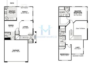 Photos of the Linden model in the Talamore subdivision in Huntley, IL