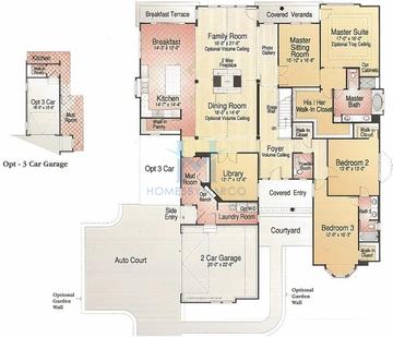Photos of the Delphinia model in the Sanctuary Club subdivision in Kildeer, IL