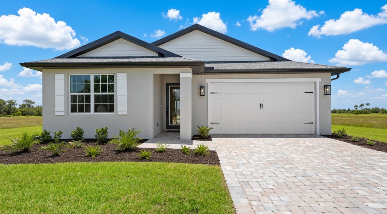 Biscayne model in Eagle Point Mobile Home Park, Punta Gorda, FL, built by Christopher Alan Homes