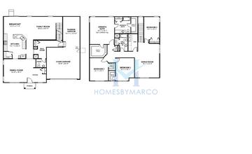 Photos of the Upton model in the Providence subdivision in Elgin, IL