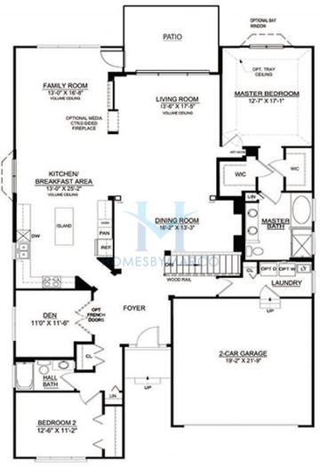 Photos of the Carmel model in the Playa Vista subdivision in Plainfield, IL