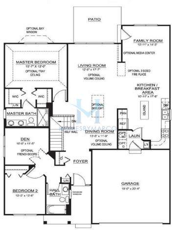 Photos of the Boca Raton model in the Playa Vista subdivision in Plainfield, IL