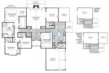 Photos of the Winthrop model in the Merit Club subdivision in Libertyville, IL