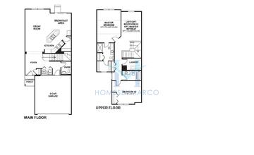 Photos of the Braeden model in the Savannah Crossing subdivision in Aurora, IL