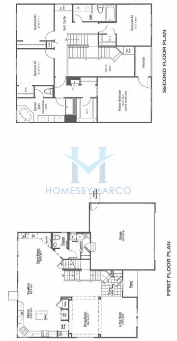 Photos of the Newbury model in the Remington Pointe subdivision in Volo, IL