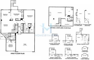 Photos of the Columbia model in the Remington Pointe subdivision in Volo, IL