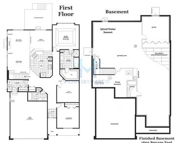 Photos of the Bayhill model in the Lakes of Boulder Ridge subdivision in Lake in the Hills, IL