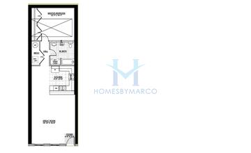 Photos of the Ranch Unit A model in the Emerson Lofts subdivision in Woodstock, IL