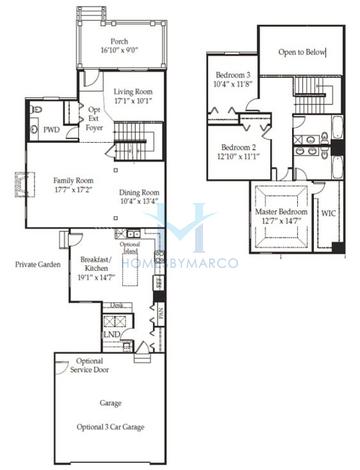 Photos of the Middlebury model in the West Point Gardens subdivision in Elgin, IL