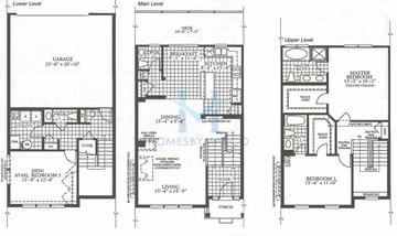 Photos of the Da Vinci model in the Villas of Cambridge subdivision in Streamwood, IL