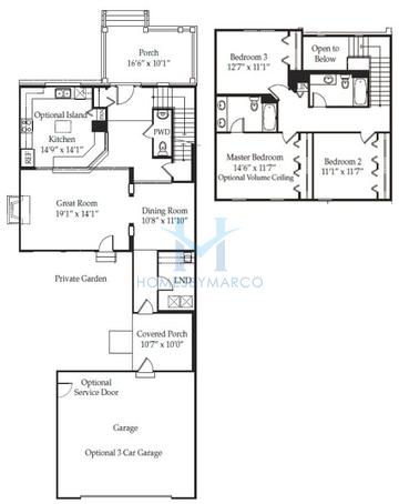 Photos of the Amherst model in the West Point Gardens subdivision in Elgin, IL