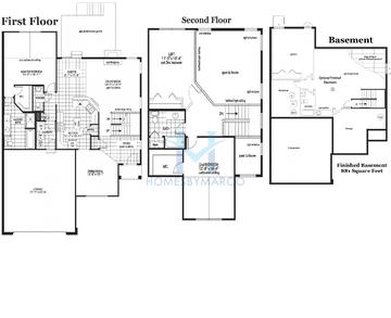 Photos of the Brighton model in the Lakes of Boulder Ridge subdivision in Lake in the Hills, IL
