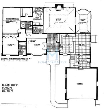 Photos of the Blair model in the Inverness on the Pond subdivision in Inverness, IL