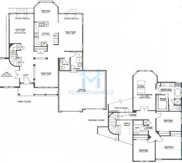Photos of the Middlefork model in the Hunters Creek subdivision in Lake Zurich, IL