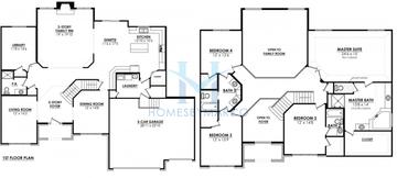 Photos of the Castleby model in the Highland Woods subdivision in Elgin, IL