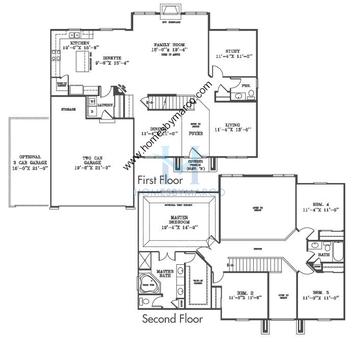 Photos of the Ashford model in the Hidden River subdivision in Plainfield, IL