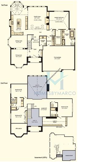 Photos of the Cape Cod model in the Brittany Glen subdivision in Orland Park, IL