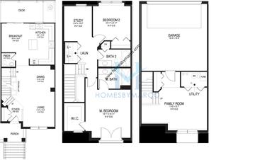 Photos of the Aston model in the Waterbury Place subdivision in Buffalo Grove, IL