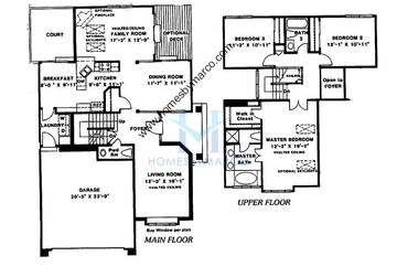 Photos of the Essex model in the Enclave subdivision in Arlington Heights, IL
