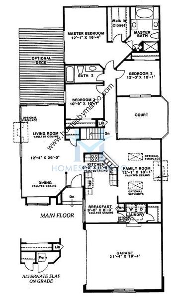 Photos of the Courtland model in the Enclave subdivision in Arlington Heights, IL