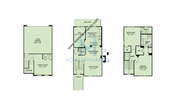 Photos of the Warrington model in the Lexington Park subdivision in Des Plaines, IL