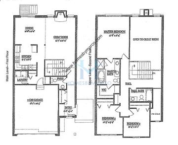 Photos of the Crestview model in the Presidents Manor Townhomes subdivision in Carol Stream, IL