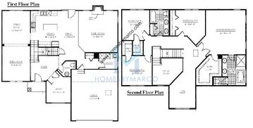 Photos of the Conway model in the Hawthorn Trails subdivision in Hawthorn Woods, IL
