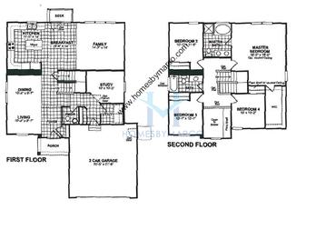 Photos of the Hampshire model in the Hawthorn Trails subdivision in Hawthorn Woods, IL