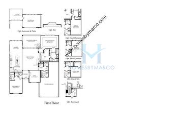 Photos of the Sullivan model in the Grand Dominion subdivision in Mundelein, IL