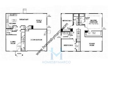 Photos of the Glencoe model in the Churchill Club subdivision in Oswego, IL