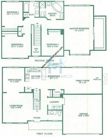 Photos of the Stanford model in the Pinewood Creek subdivision in Grayslake, IL