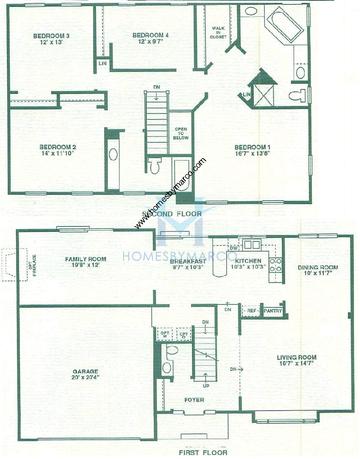 Photos of the Americana model in the Pinewood Creek subdivision in Grayslake, IL