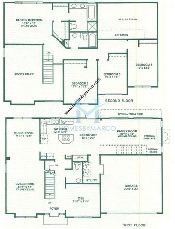 Photos of the Brighton model in the Pinewood Creek subdivision in Grayslake, IL