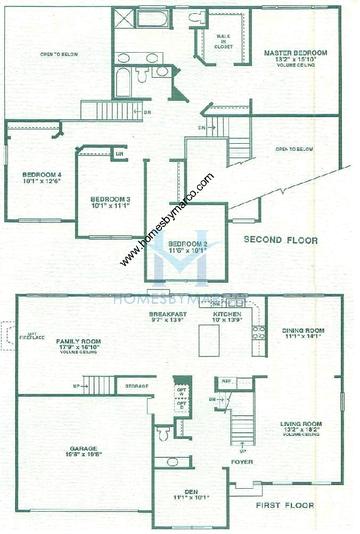 Photos of the Bradford model in the Pinewood Creek subdivision in Grayslake, IL