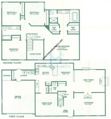 Photos of the Cambridge model in the Pinewood Creek subdivision in Grayslake, IL