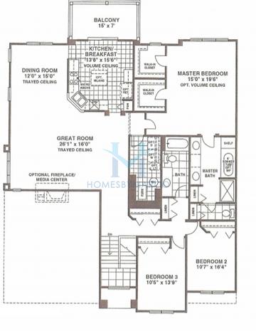 Brighton model in Bayhill, Vernon Hills, IL, built by KB Home