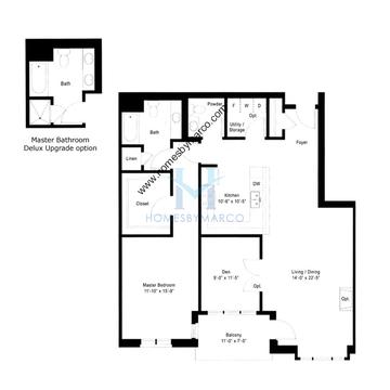 Photos of the Units 311, 411, 511, 611 (A2) model in the Cardinal Square subdivision in Mundelein, IL